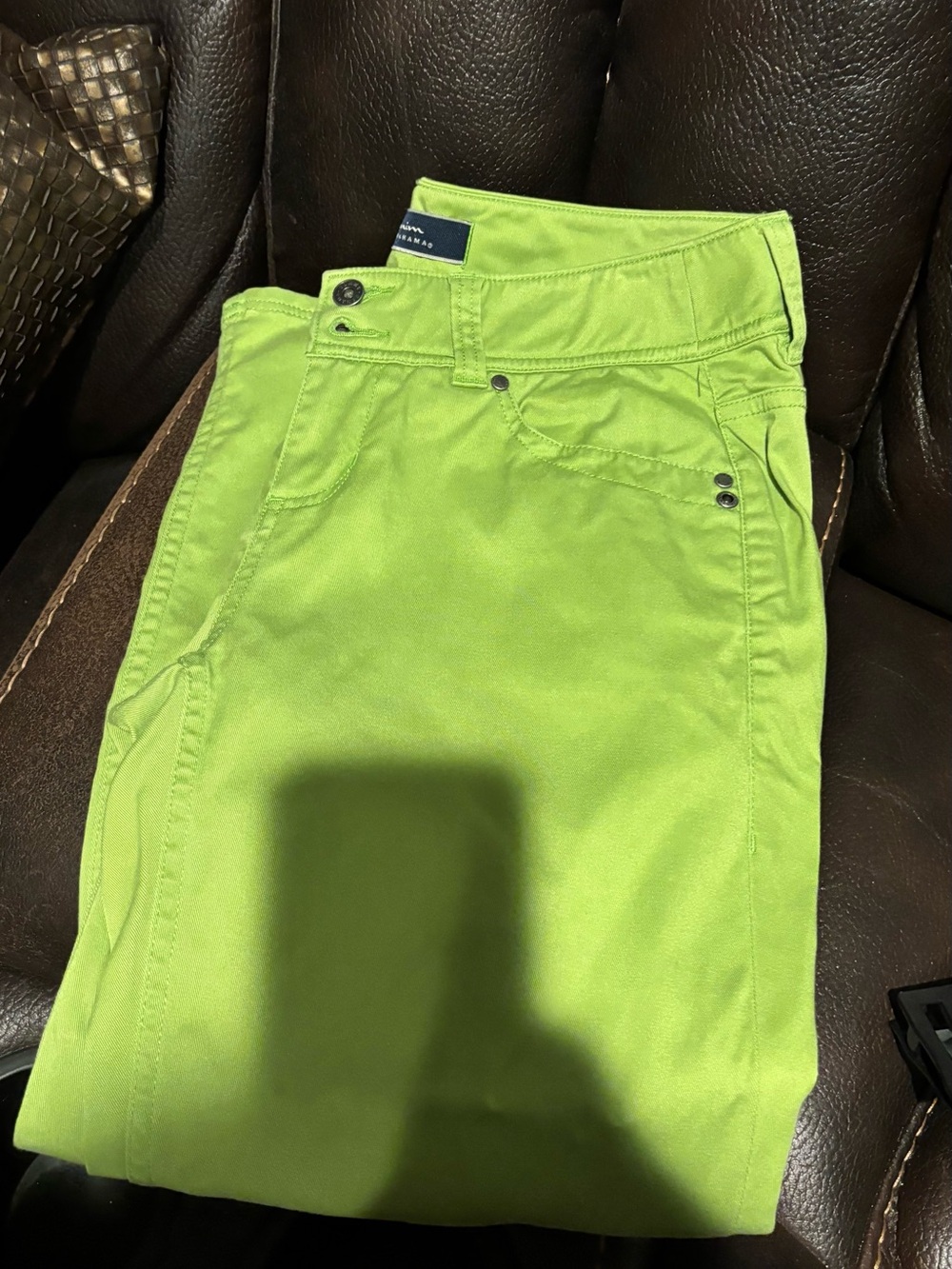 Tommy Bahama Lime Green Cropped Ankle Jeans